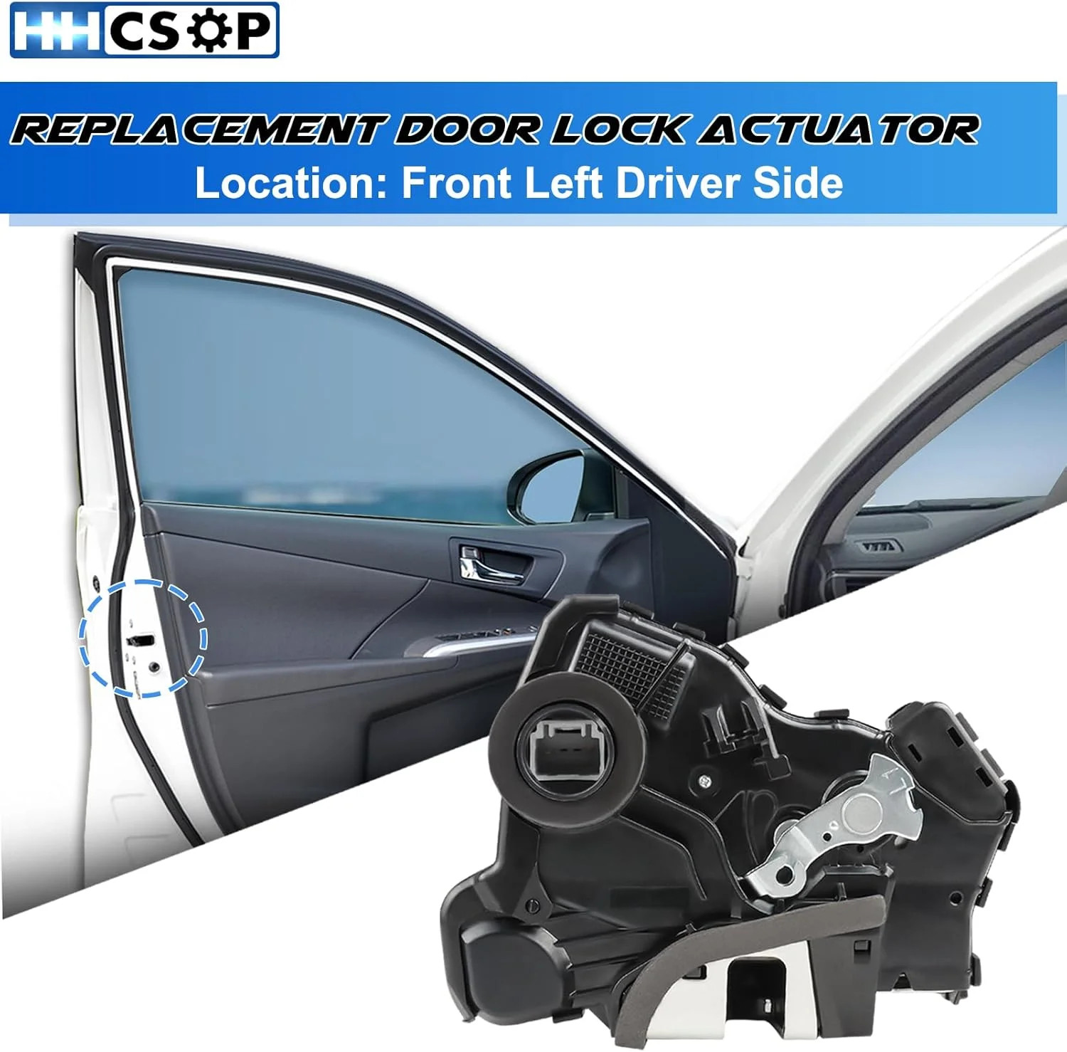 Front Left Driver Side Door Lock Latch Actuator Fit for Toyota 4Runner Camry Cor