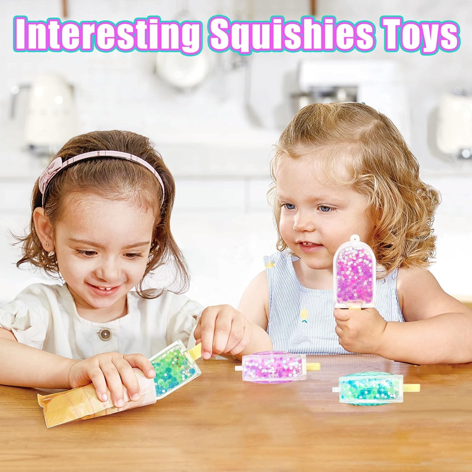 2Pcs Ice Cream Squeeze Fidget Toy for Stress Relief – Fun Summer Party Favors