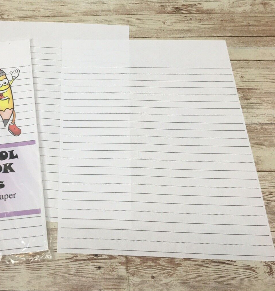 Preschool Notebook Page – Handwriting Practice Paper For Children – 30 Sheets