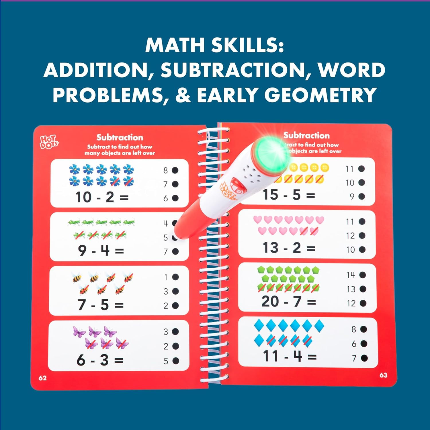 Hot Dots First Grade Essentials: Reading & Math Workbook – 1St Grade Workbooks w
