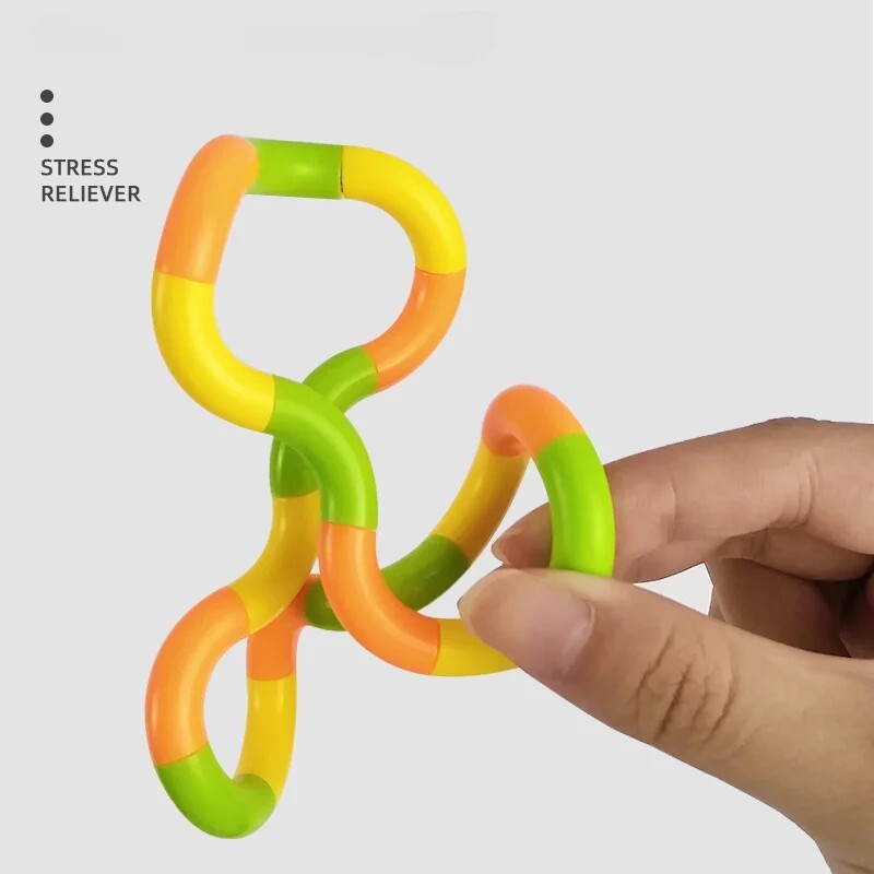 Genuine Tangle Classic Junior Highly Tactile Fidget Stress Kids Toy ASD Hand Toy
