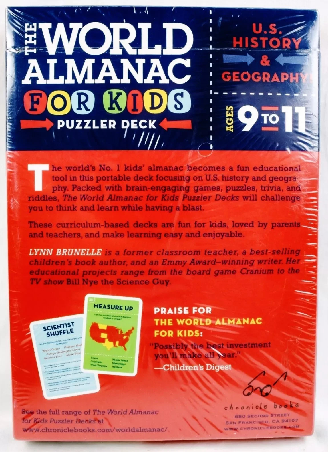 The World Almanac For Kids – Puzzler Deck (US History & Geography) *NEW SEALED*