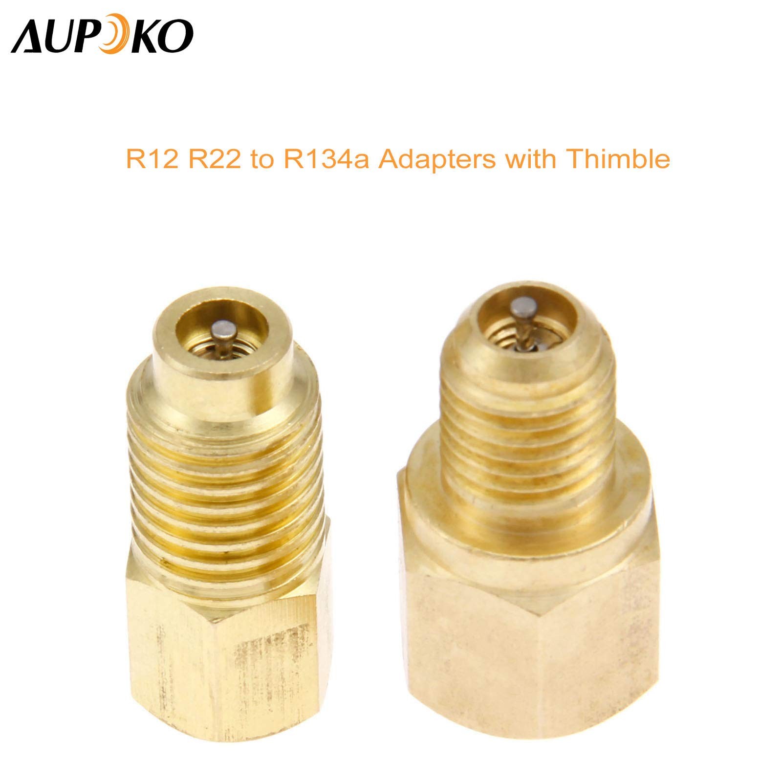 Aupoko R12 R22 to R134a Adapters, R134A Refrigerant Tank/Vacuum Pump Port Connec