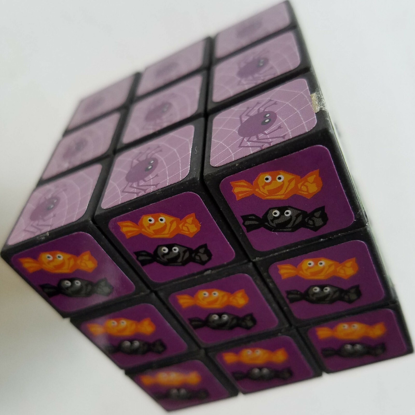 Magic Cube Twist Puzzles 3D Halloween 2.2” w Spooky Icons