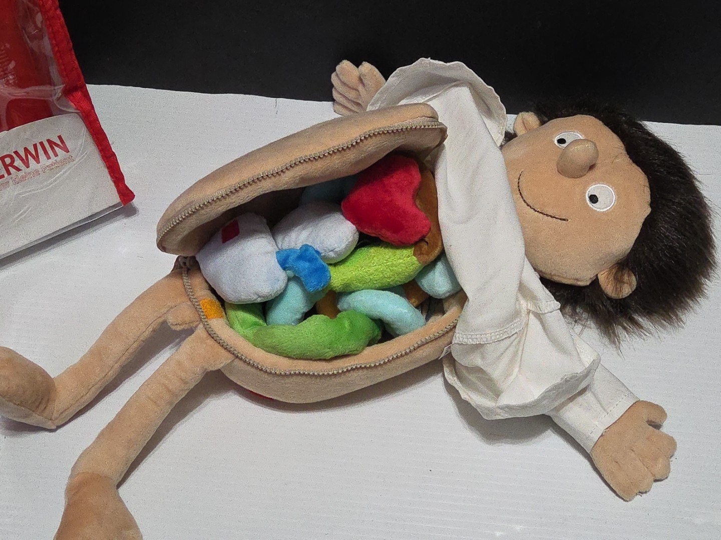 Sigikid Erwin The Little Patient with Organs Plush Stuffed Anatomy Doll 17”