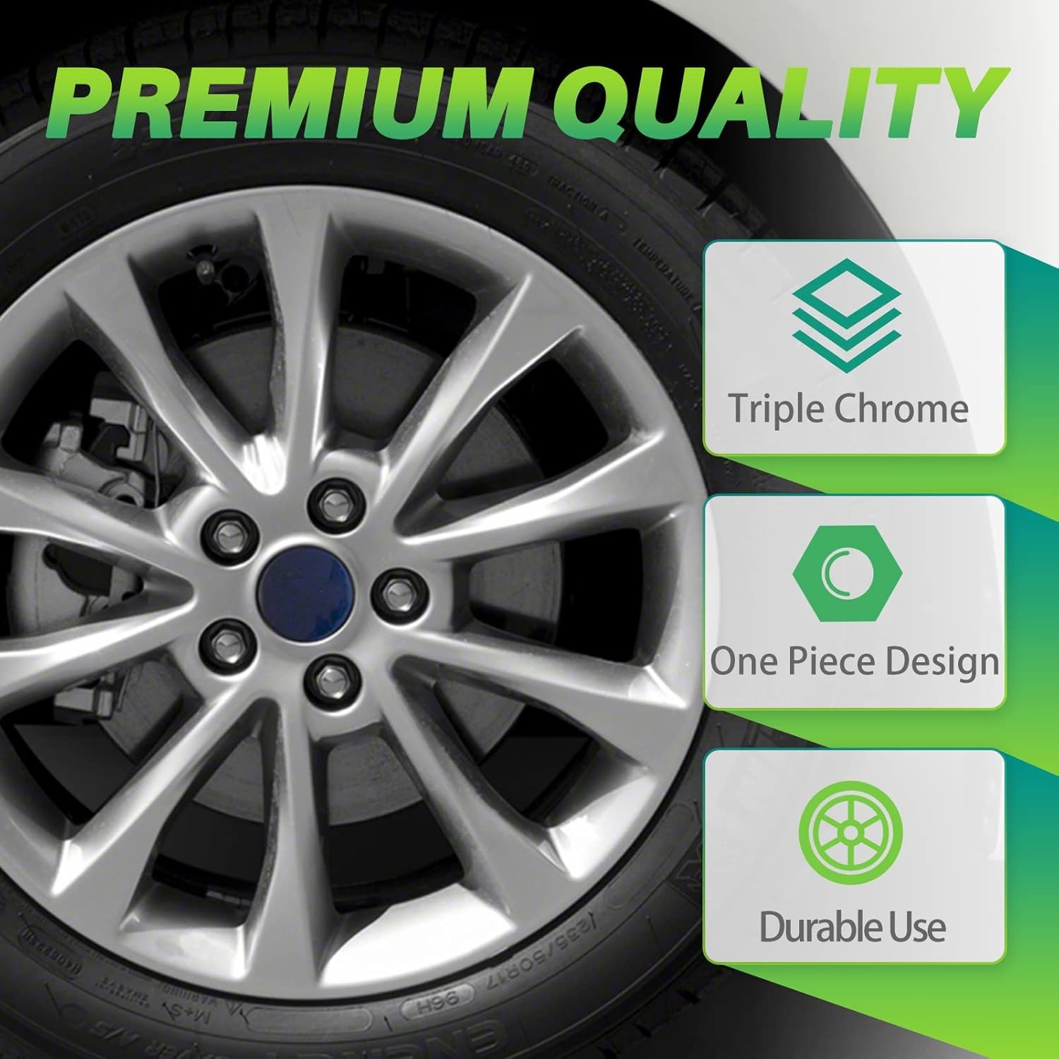 9/16-18 Lug Nuts Replacement – Fits 2002-2010 Dodge Ram 1500, 2006-2010 Dodge