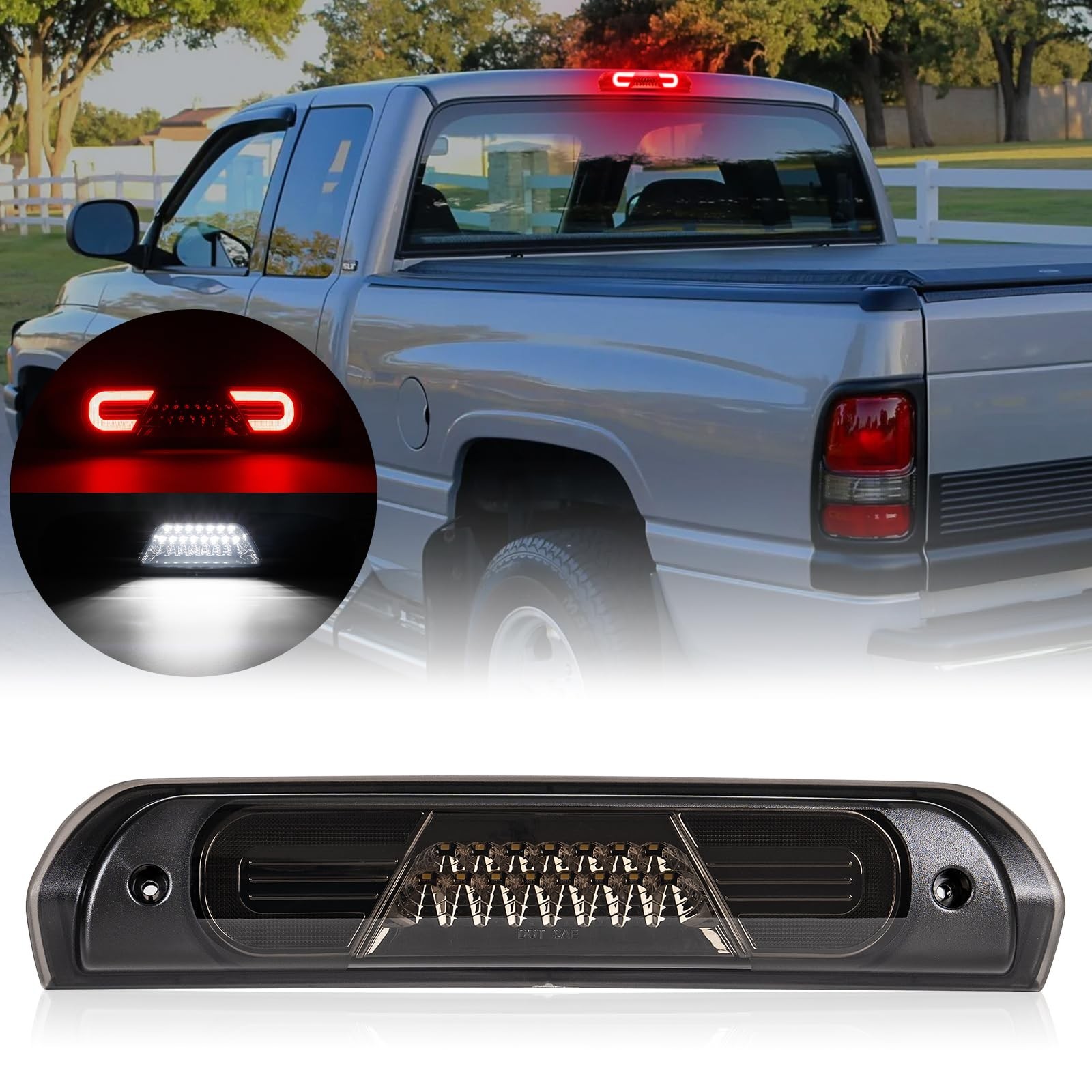 LED Third Brake Light Replacement for 2002-2008 Ram 1500/2003-2009 Ram 2500 3…