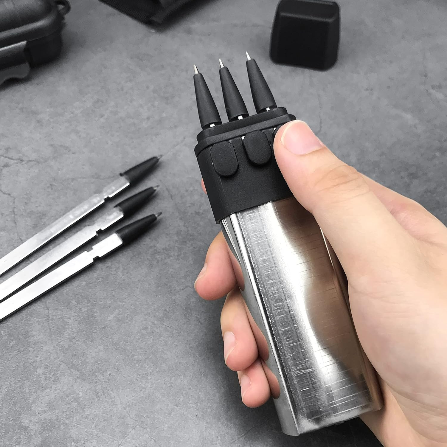 Ballistic Dart Launcher, Stainless Steel Forged, Accurate Shooting within 16Ft f