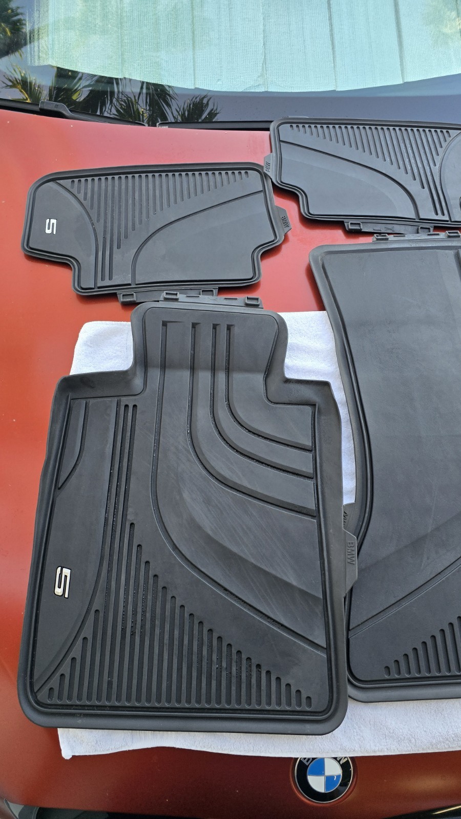 Genuine BMW M5 All Weather Floor Liners Full Set 82112453784