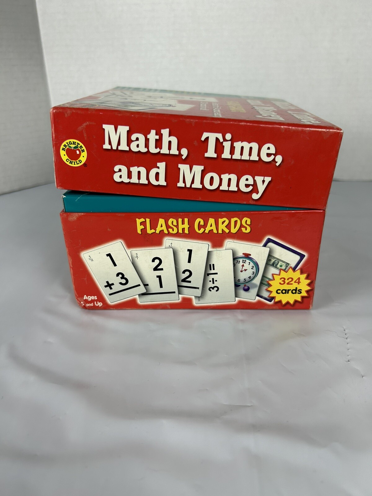 Brighter Child Flash Cards Math Time and Money Teachers Home School