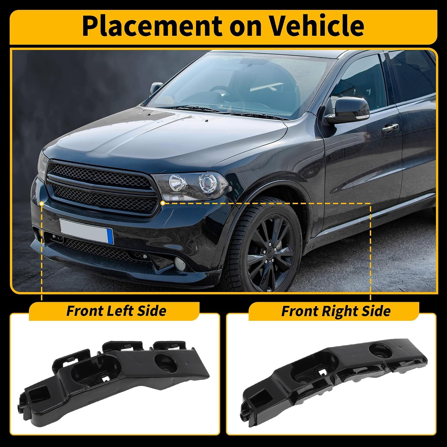 Front Bumper Bracket for 2011-2013 Dodge Durango Left No.55079225AC