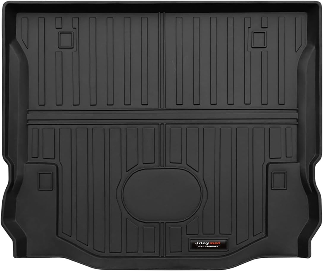 All Weather TPE Trunk Liner Compatible for 2007-2018 Jeep Wrangler JK Cargo Mats