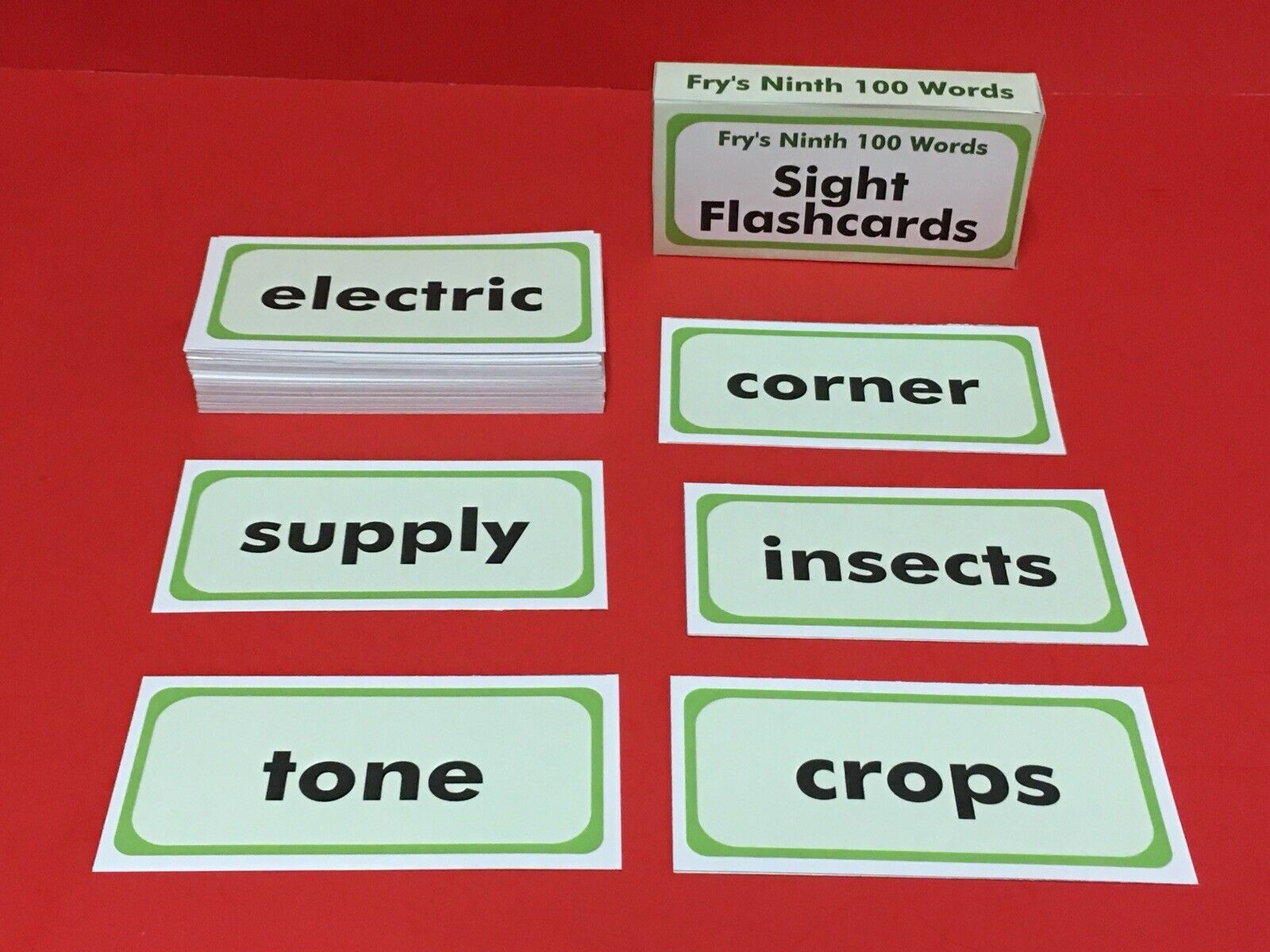 Fry’s Ninth Hundred Words – PRINTED & UNCUT – Sight Word Flash Cards
