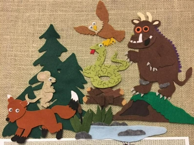 The Gruffalo Sample Set for Felt or Flannel Board Play