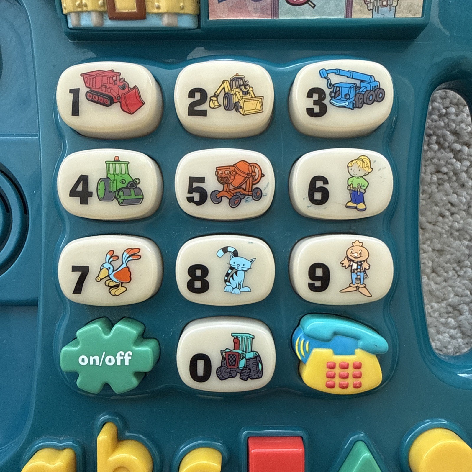 Vintage Bob the Builder Talking Toy Telephone | 2002 Tiger Hasbro | Rare *WORKS*