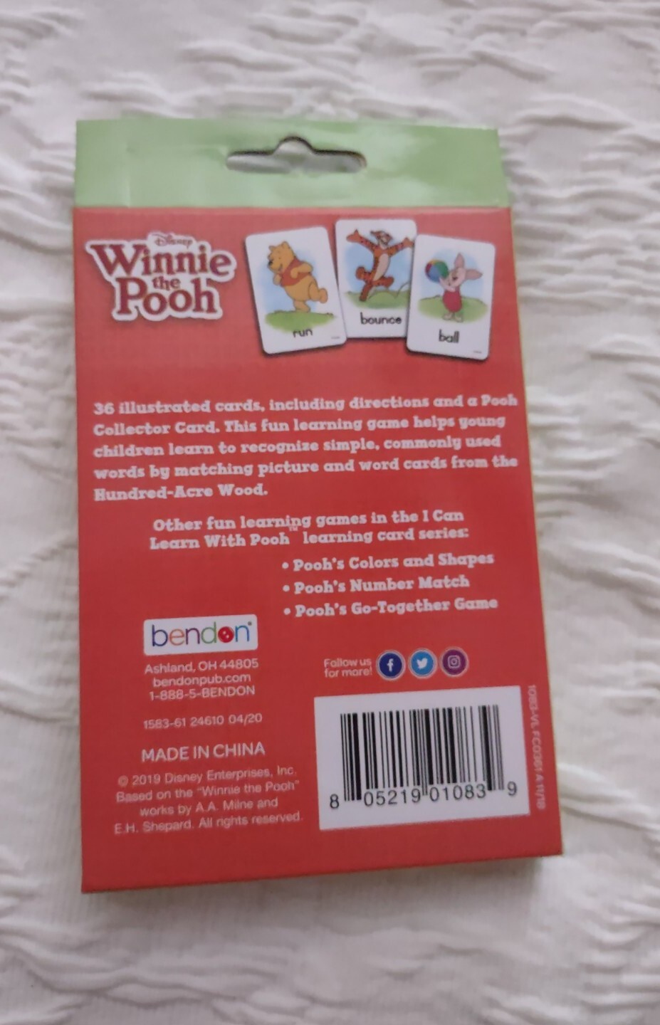 Disney,Winnie The Pooh,Early Skills, Pooh’s first World, Flash Cards, good…