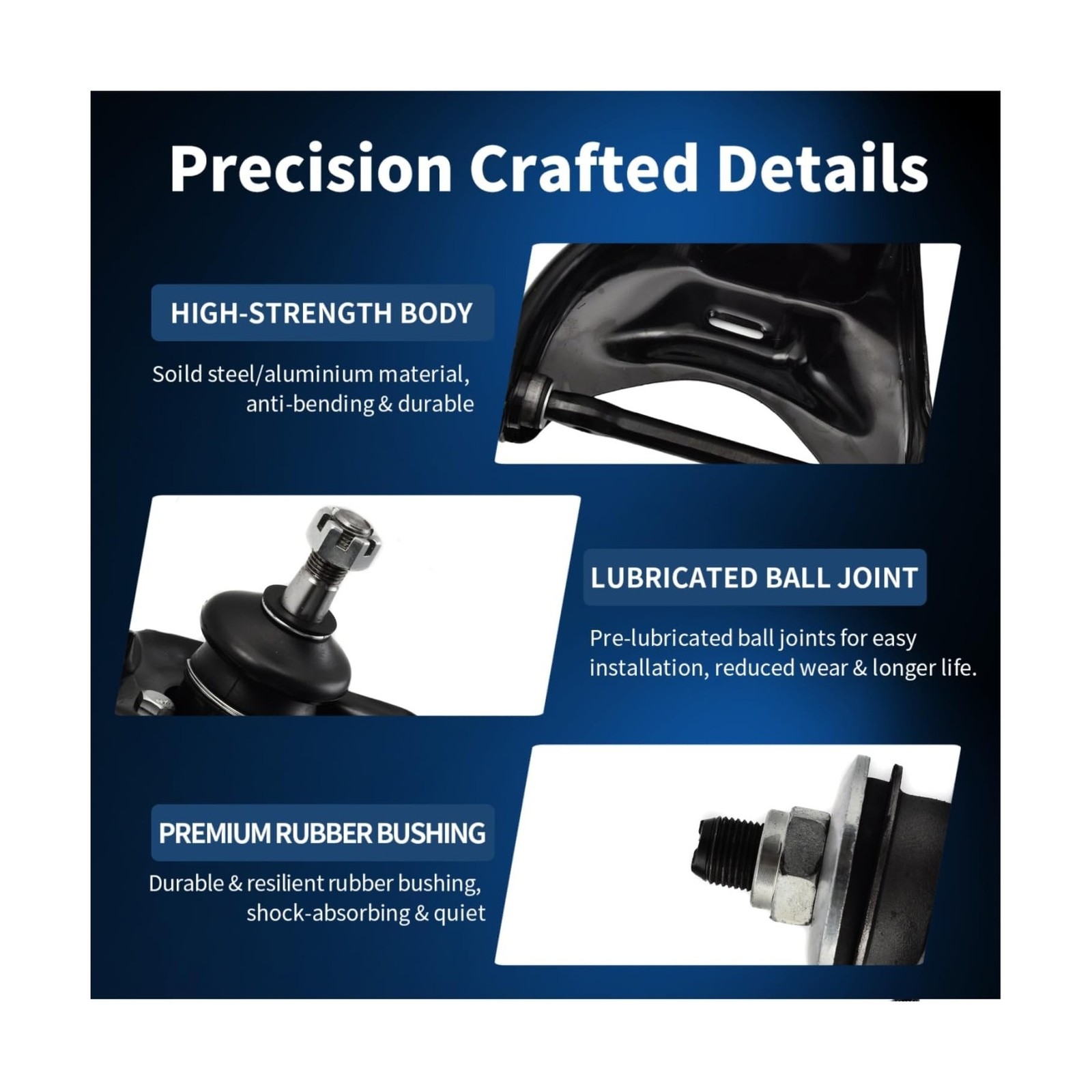 Front Upper Control Arm w/Ball Joint Fit for Chevrolet S10 Blazer, GMC S15 Ji…