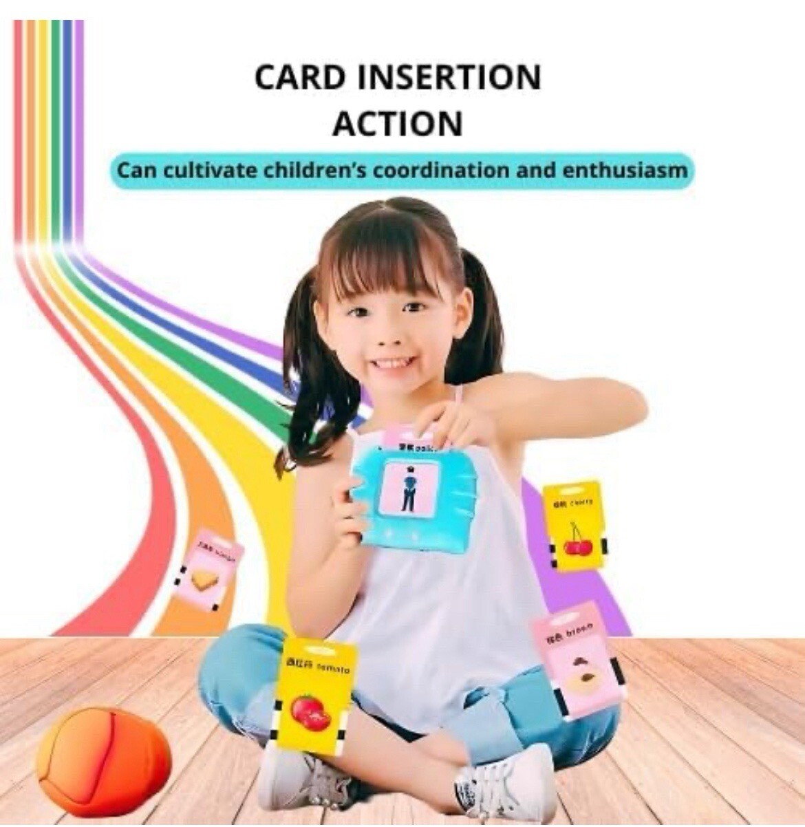Kawaps Interactive Sound Learning Toy for Toddlers with Music 520 Flash Cards…