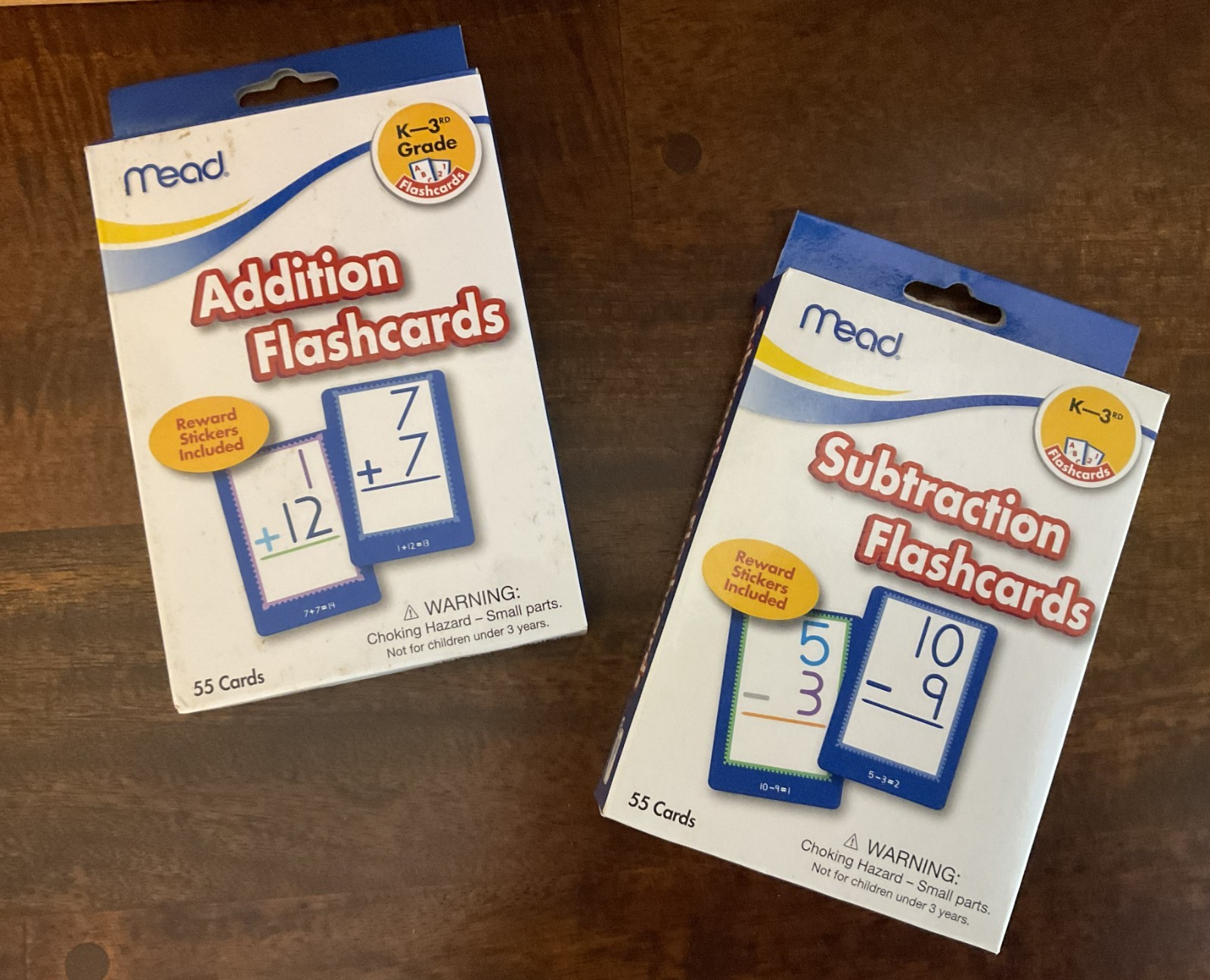 Mead Addition And Subtraction Flash Cards – K-3 Grade – Open/Unused Condition