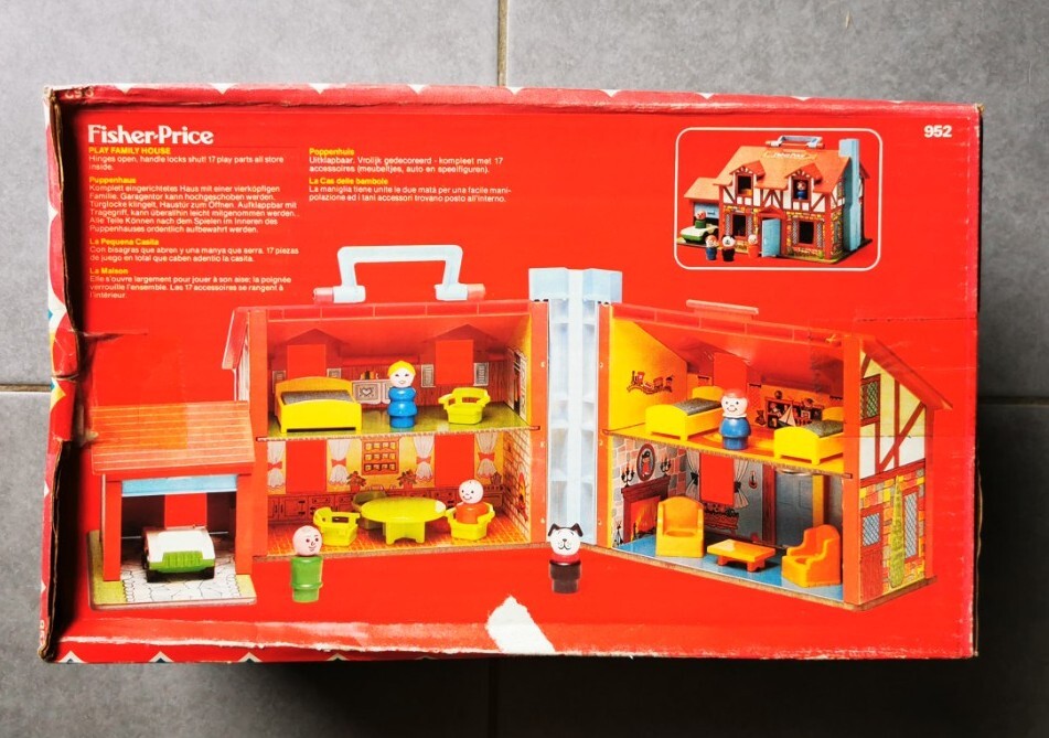 PLAY FAMILY HOUSE – LA MAISON FISHER-PRICE TOYS 1981 – NEW IN BOX