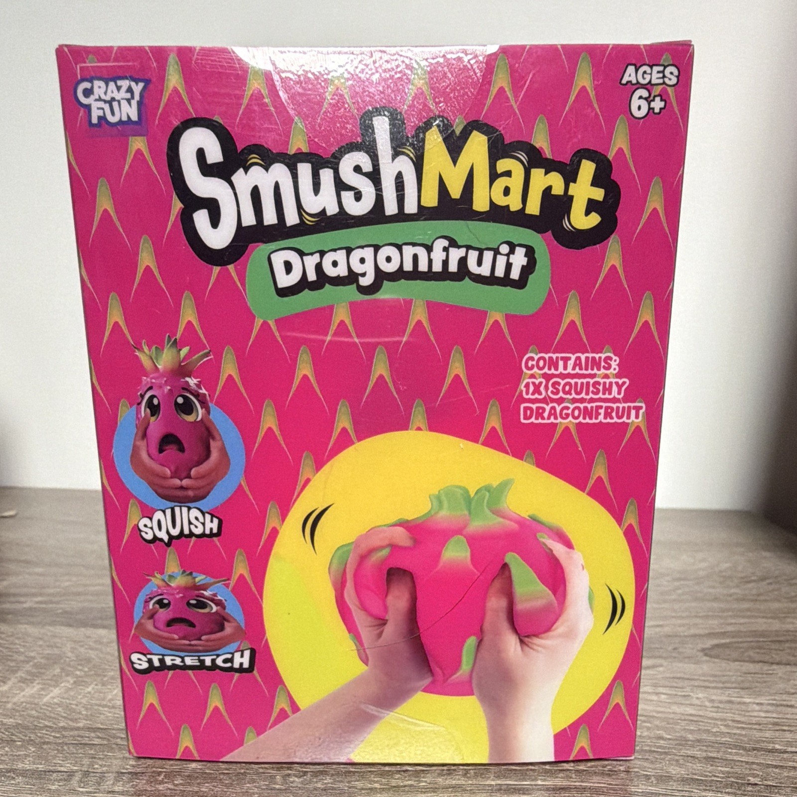NEW! Crazy Fun RMS SmushMart Dragonfruit Squishy Squeeze Toy FREE SHIPPING
