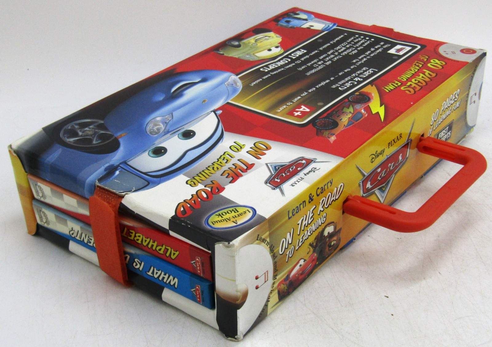 Disney Pixar Cars On the Road to Learning 4 book Learn & Carry Pack Audio