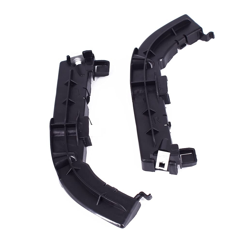 1 Pair Bumper Support Brackets Front Driver and Passenger Fits for Black