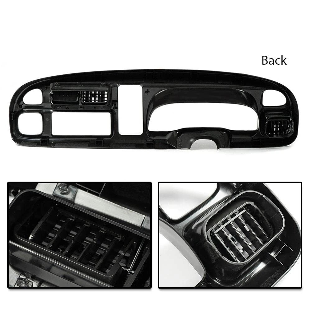 PIT66 Dash Board Bezel Cover Compatible with 1998 1999 2000 2001 2002 Dodge Ram