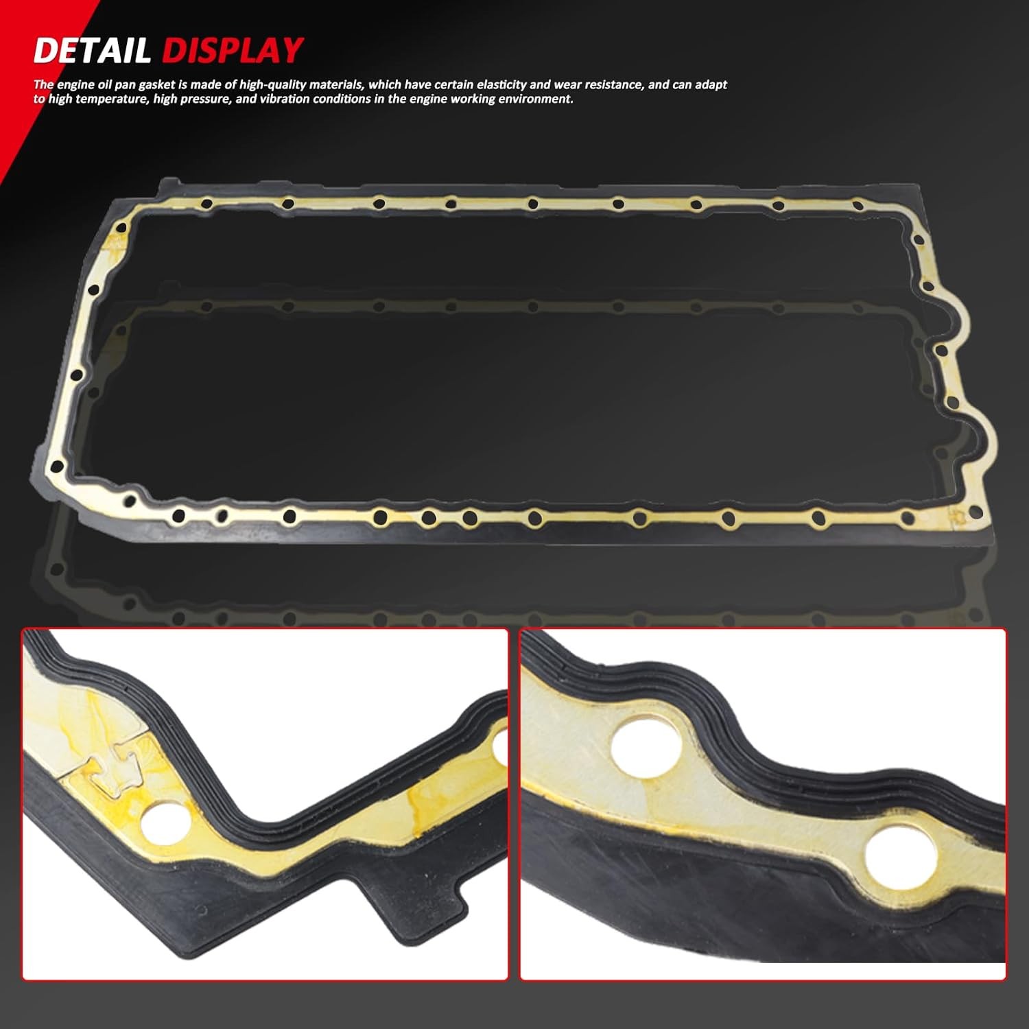 11137600482 Oil Pan Gasket for BMW M135i M235i M2 335i 435i 535i 640i 730Li