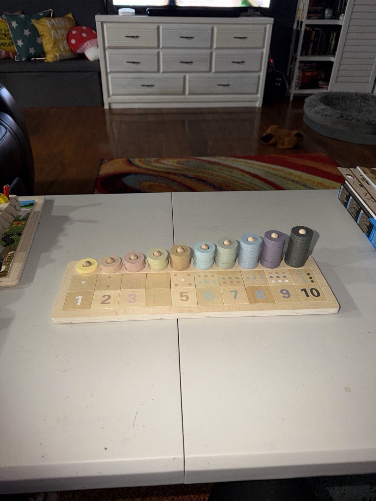 Montessori Fat Brain Toys Counting And Matching Board
