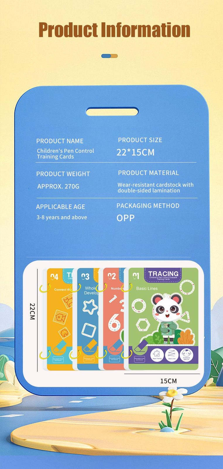 34 Page Childrens Reusable Workbook with Erasable Pen Early Learning Educational