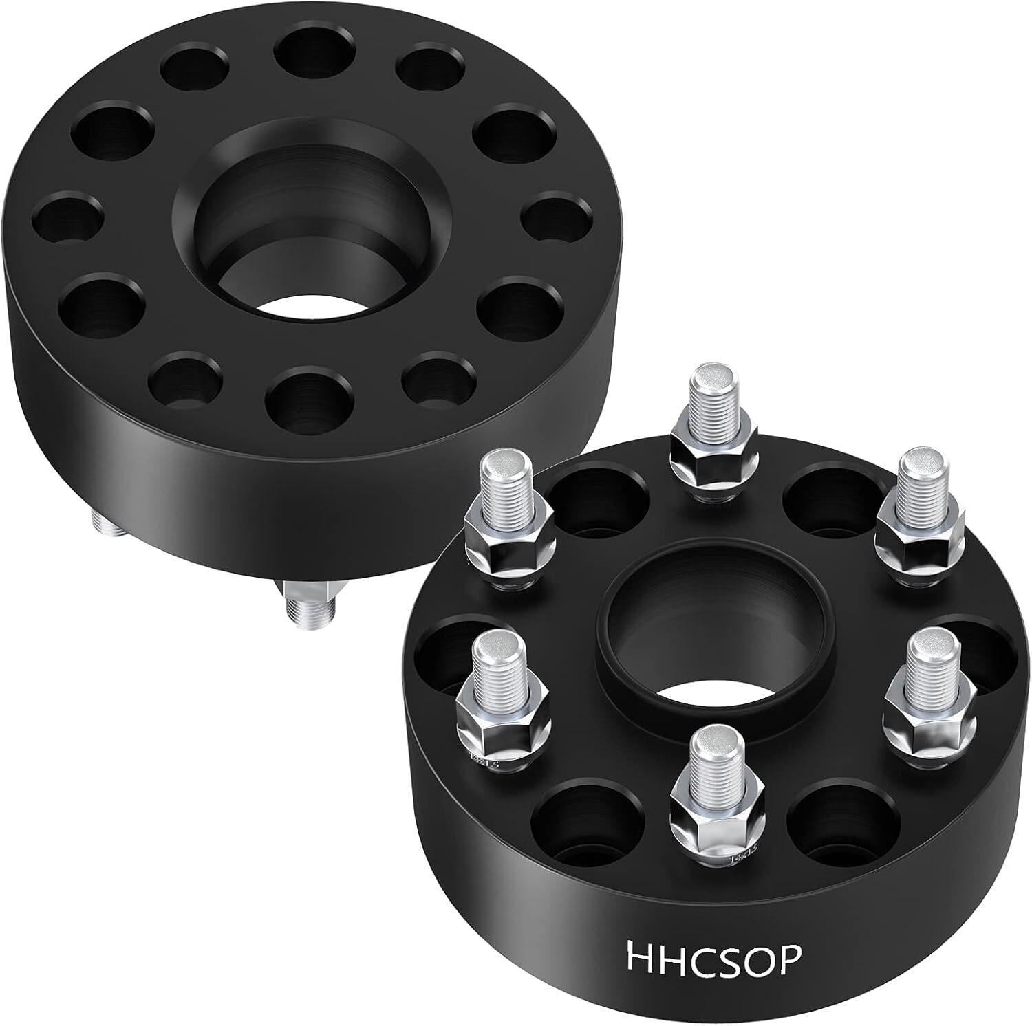 6×5.5 Wheel Spacers 2″ (50mm) 6 Lug Bore 78.1mm with M14x1.5 Studs for Chevy