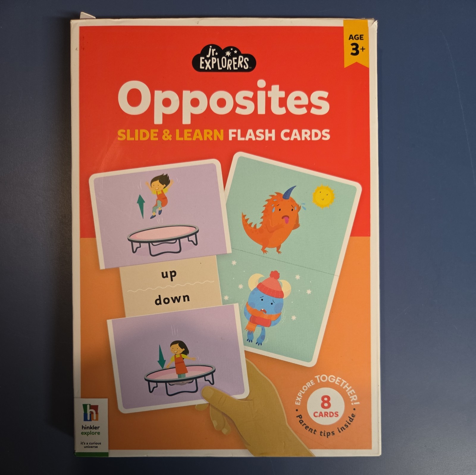 Jr. Explorers Opposites Teachers Slide & Learn Flash Cards! Educational/Learning