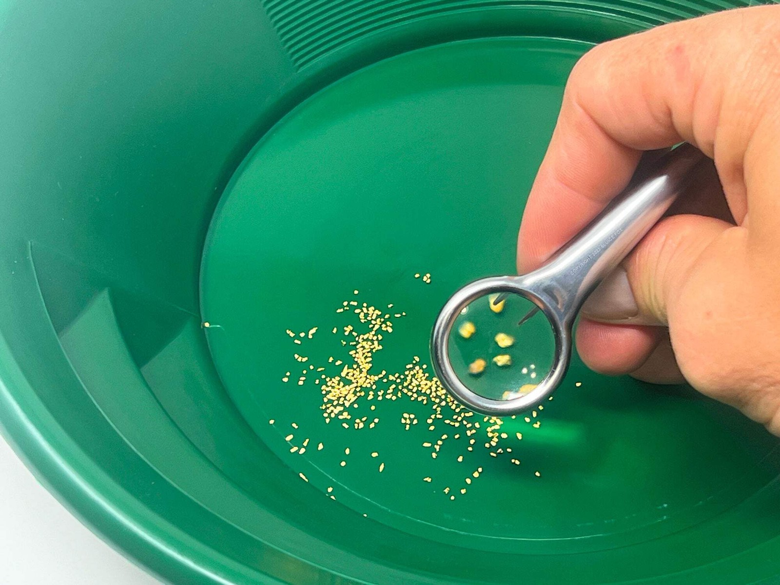 Gold panning starter kit for kids or adults; gold snifter bottle | spiral gold p
