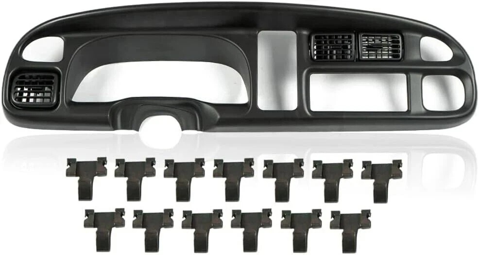 PIT66 Dash Board Bezel Cover Compatible with 1998 1999 2000 2001 2002 Dodge Ram