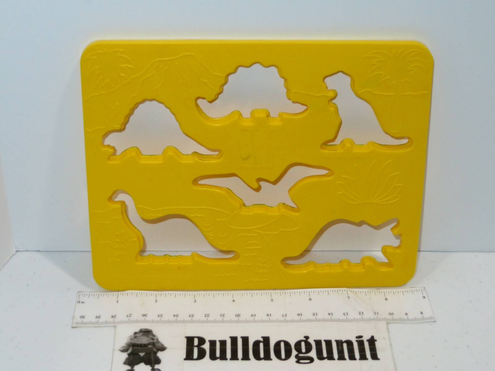 1984 Discovery Toys Place & Trace Plastic Yellow Stencil Replacement Part Only