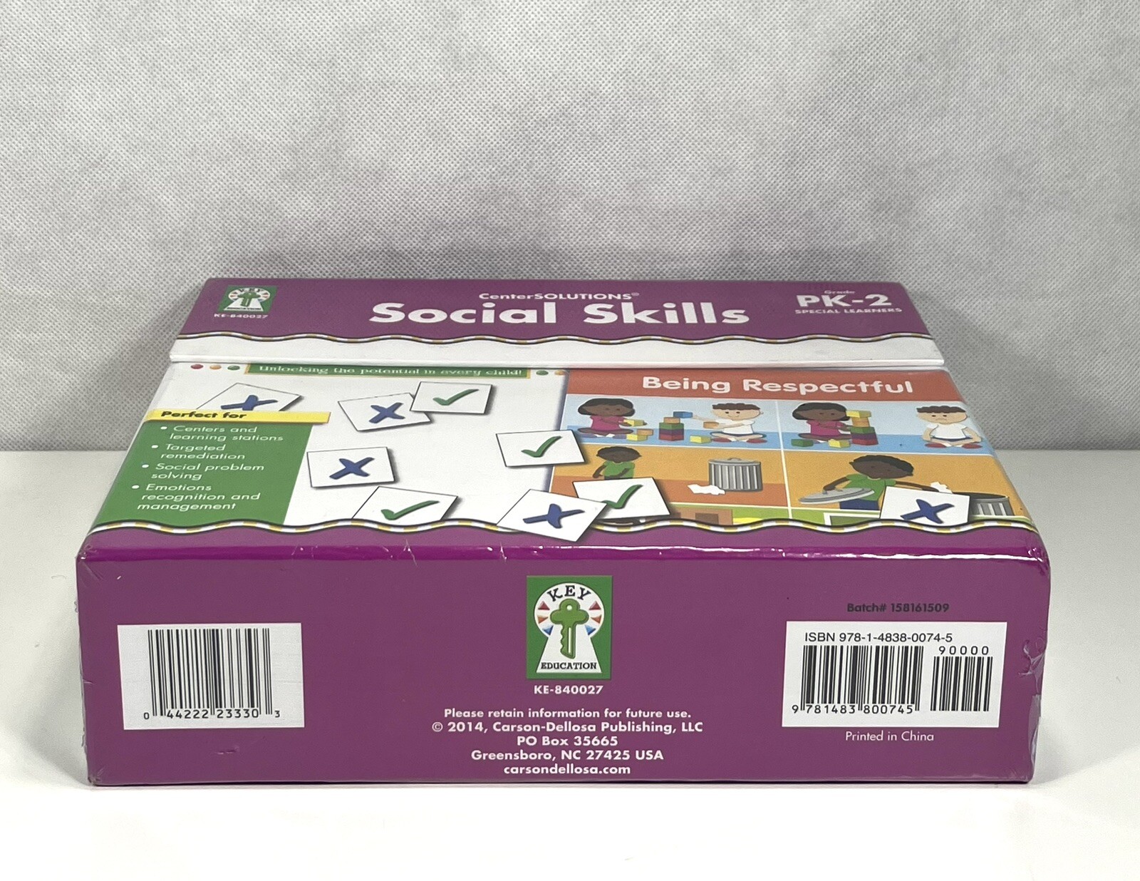 CenterSolutions Social Skills Game For Special Needs Homeschool PK-2 Sealed New
