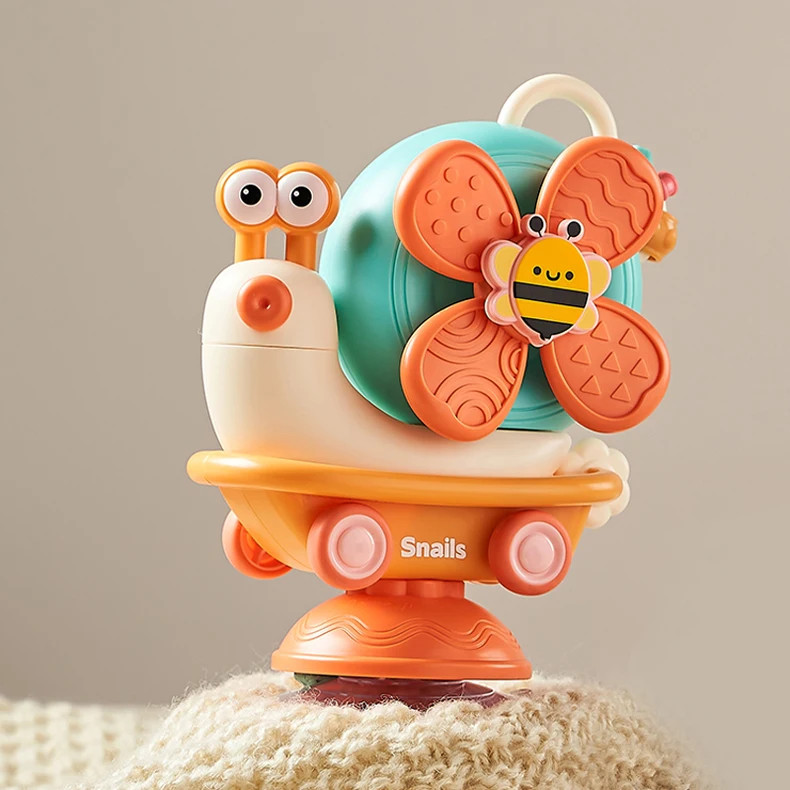 Baby Suction Cup Spinner Toy Montessori Sensory Fine Motor Infant Travel Toy