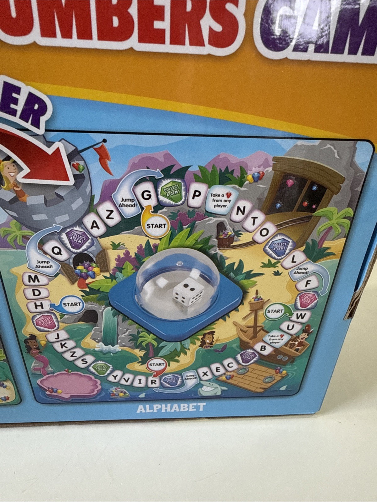 Lakeshore Learning Pop & Learn Letters & Numbers Board Game MISSING 2 Gems