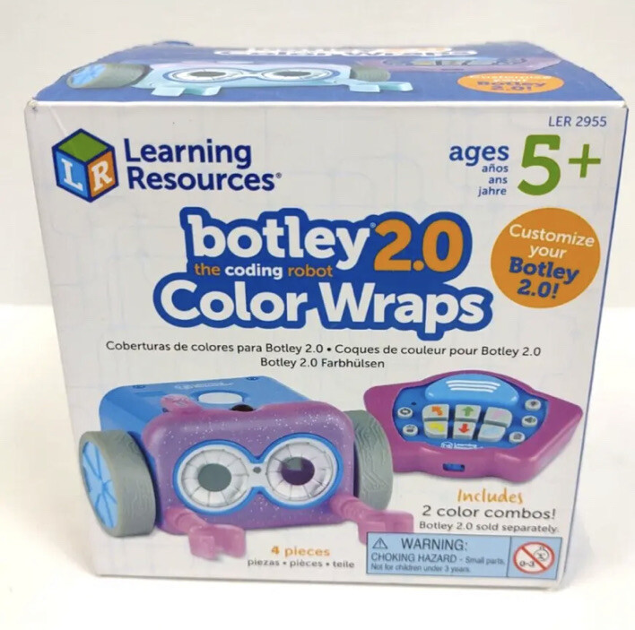 Learning Resources 2955 Botley 2.0 Color Wraps Purple Pack – New