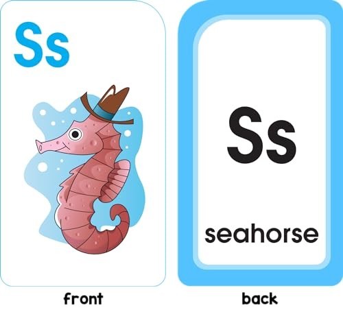 School Zone – Alphabet Fun Flash Cards – Ages 4 to 6, Preschool to Kindergarten