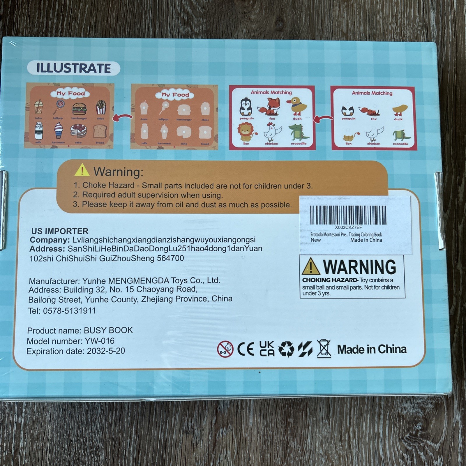 Erotodo Busy Book for Kids Montessori Toys for Toddlers 17 Themes NEW and Sealed