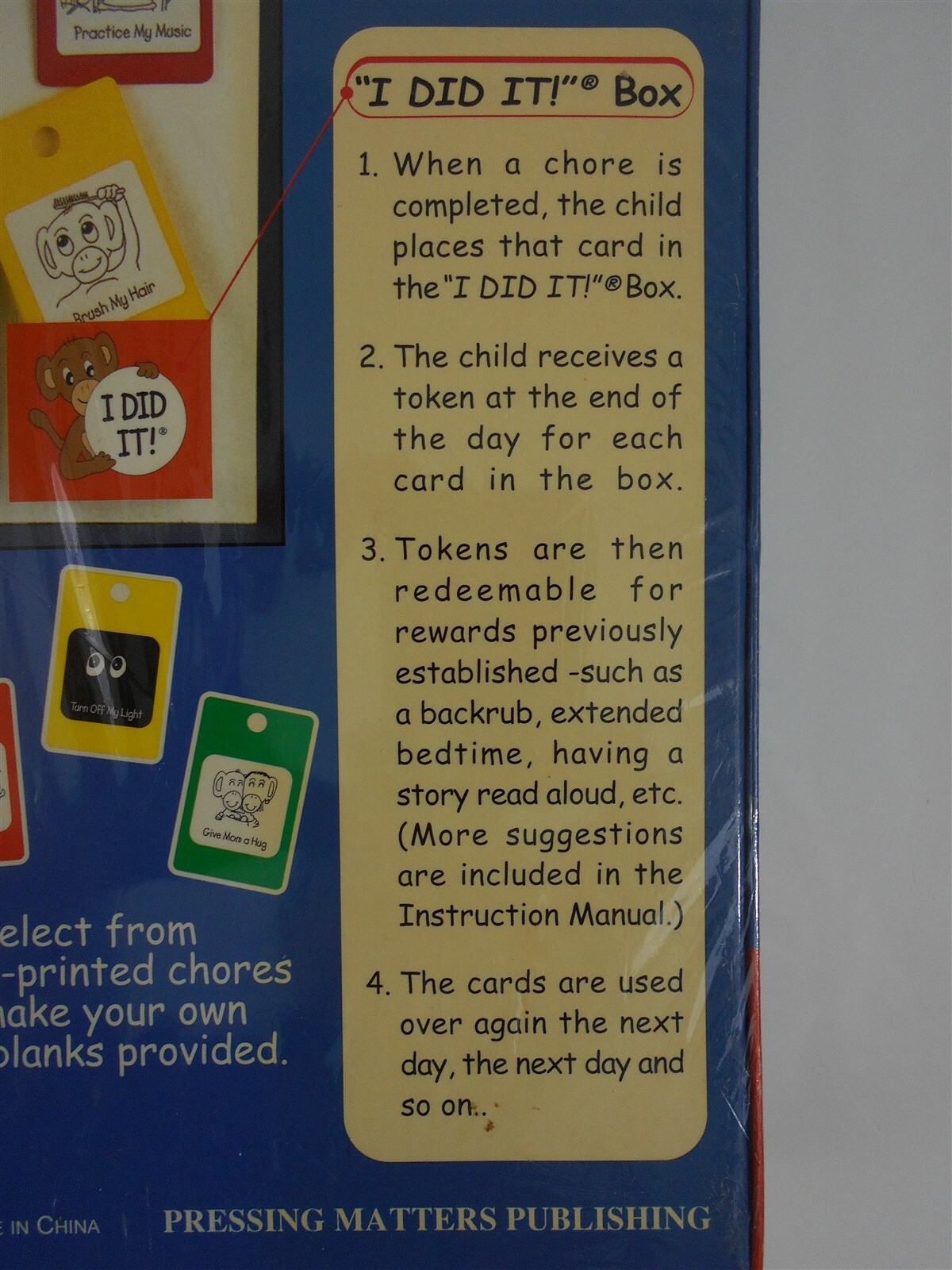 I Did My Chores Hassle Free System Age 4+ Educational FACTORY SEALED