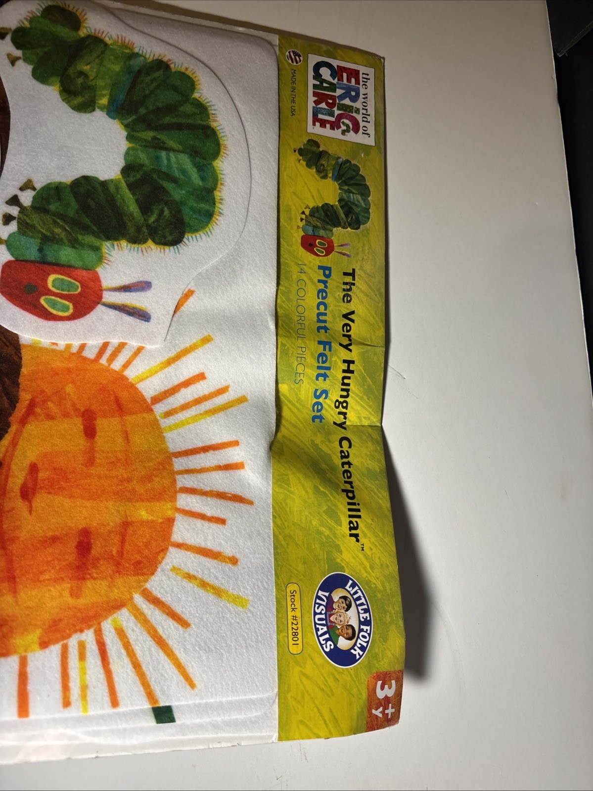 The Very Hungry Caterpillar Precut Felt Set Preschool Learning 14 Pieces NIP