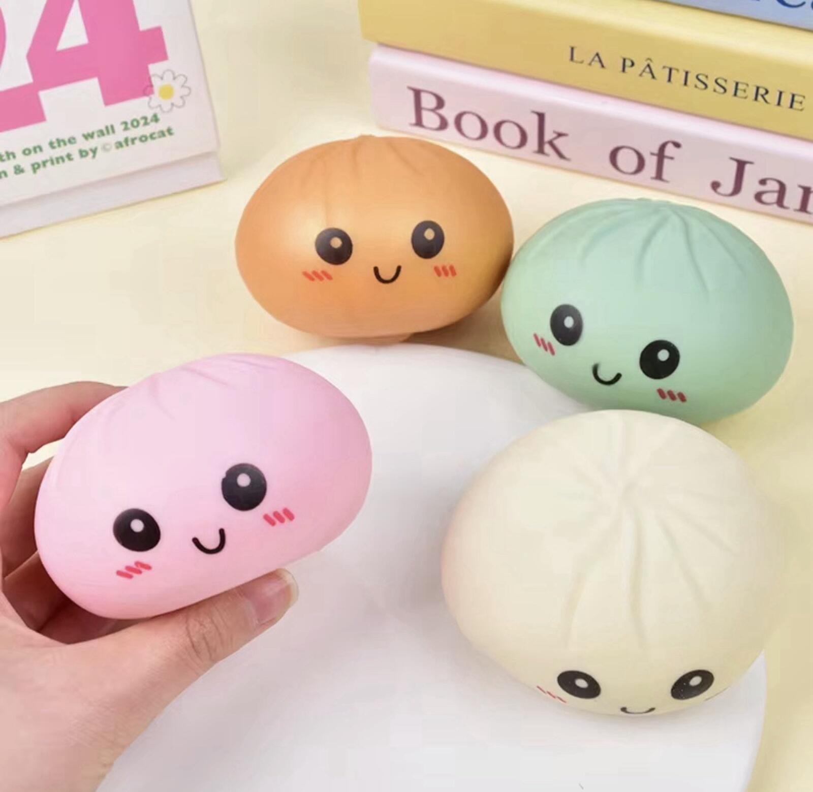 Lot of 6 Squishy Dumpling Sensory Fidget Toy Blind Box Cute Squeeze StressRelief