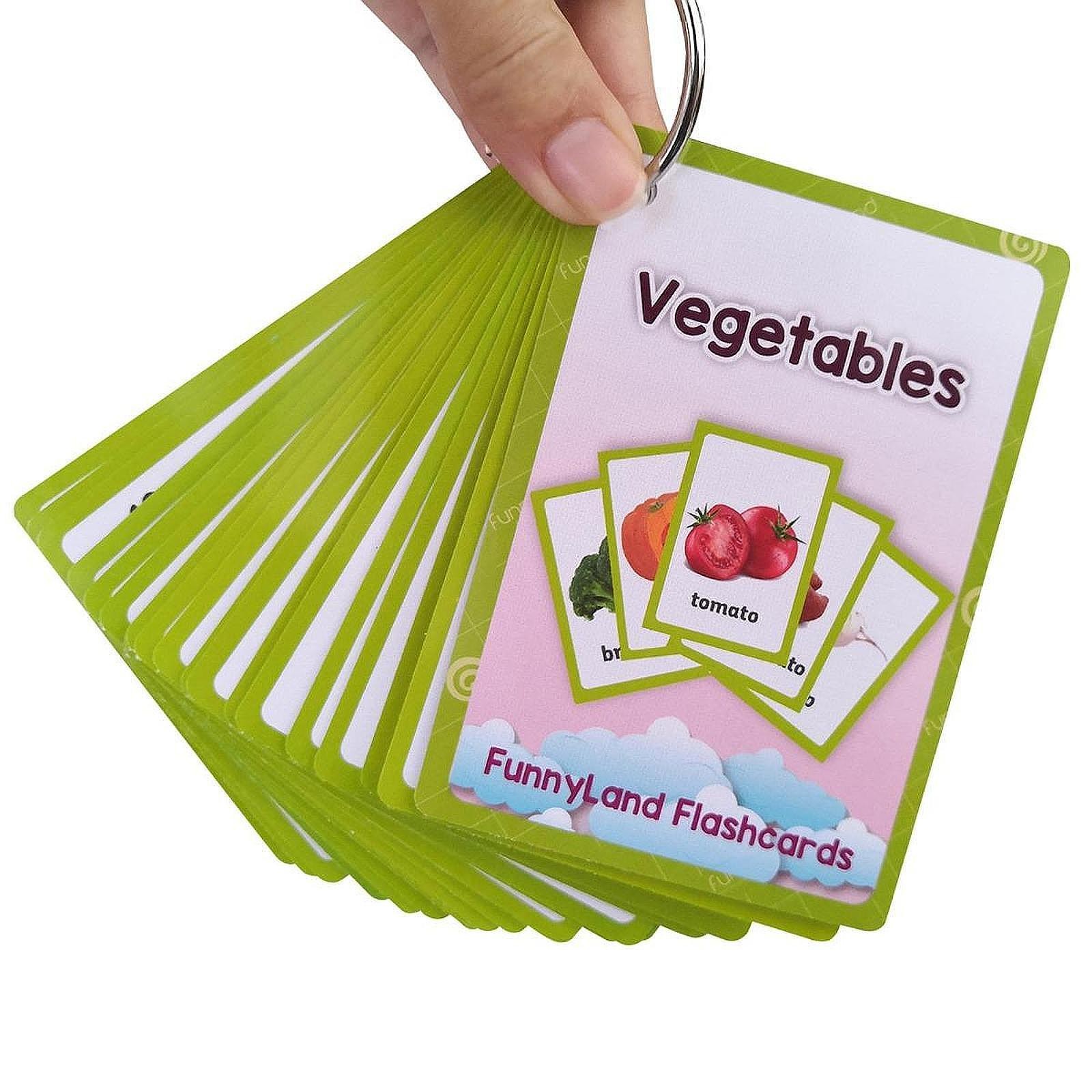 English Flash Cards Pocket Card Toy for Pre Kindergarten Kids Preschool