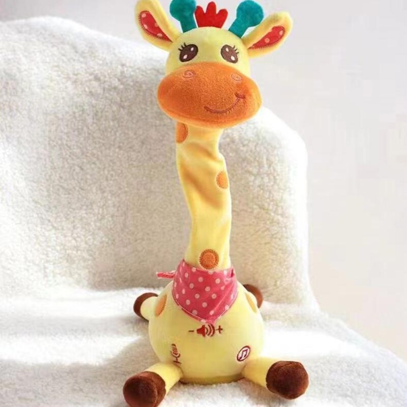 Interactive Dancing Giraffe Plush Toy For Kids With Music And Volumes Control