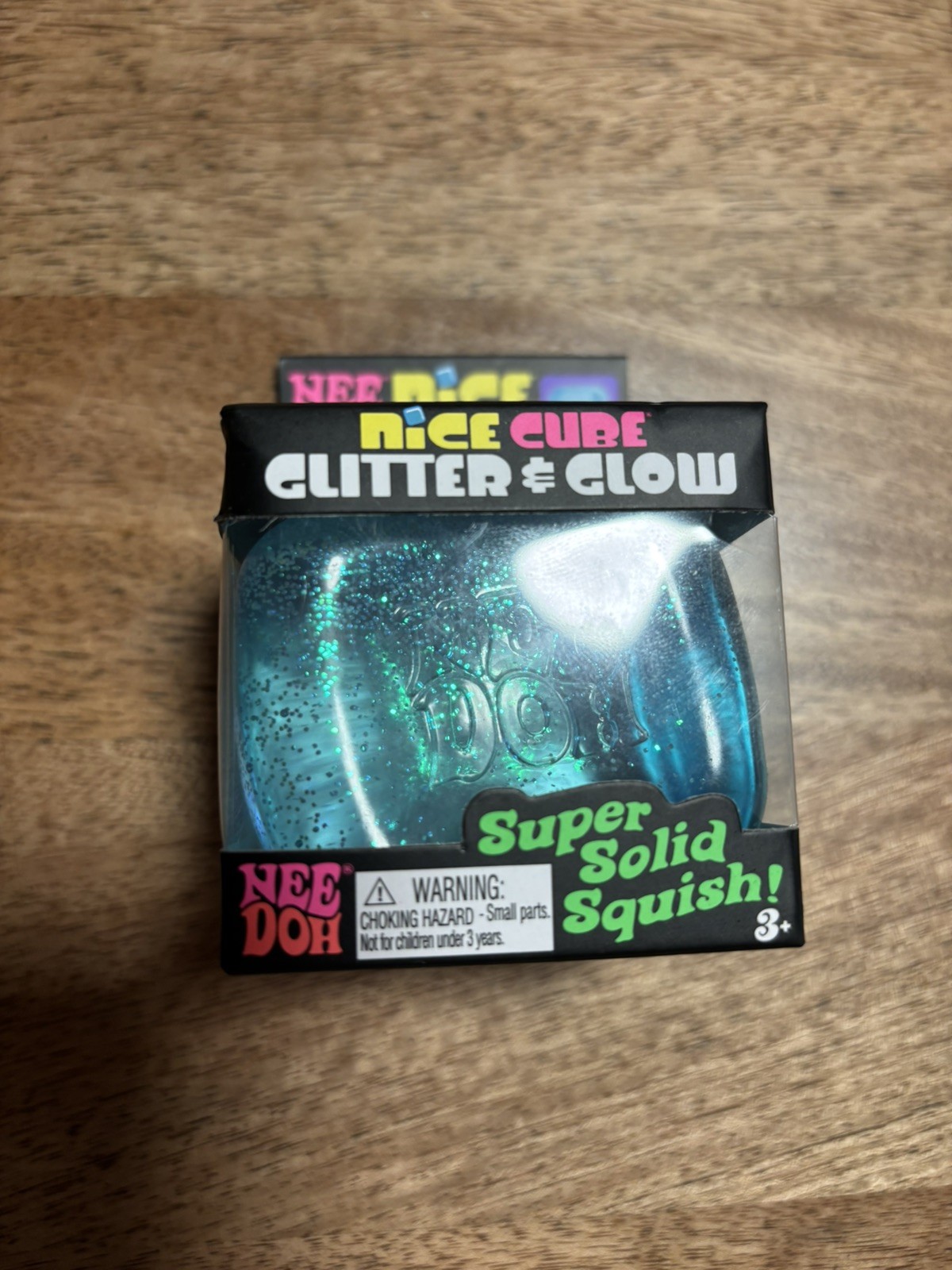 New Needoh Nice Cube Glitter & Glow Blue