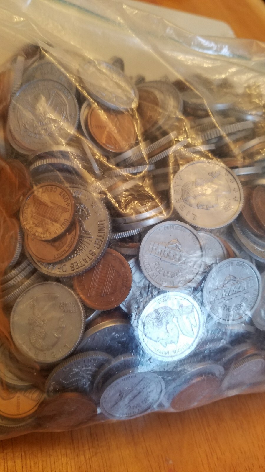 1 Lb pound fake play toy School Money realistic plastic coins educational learn