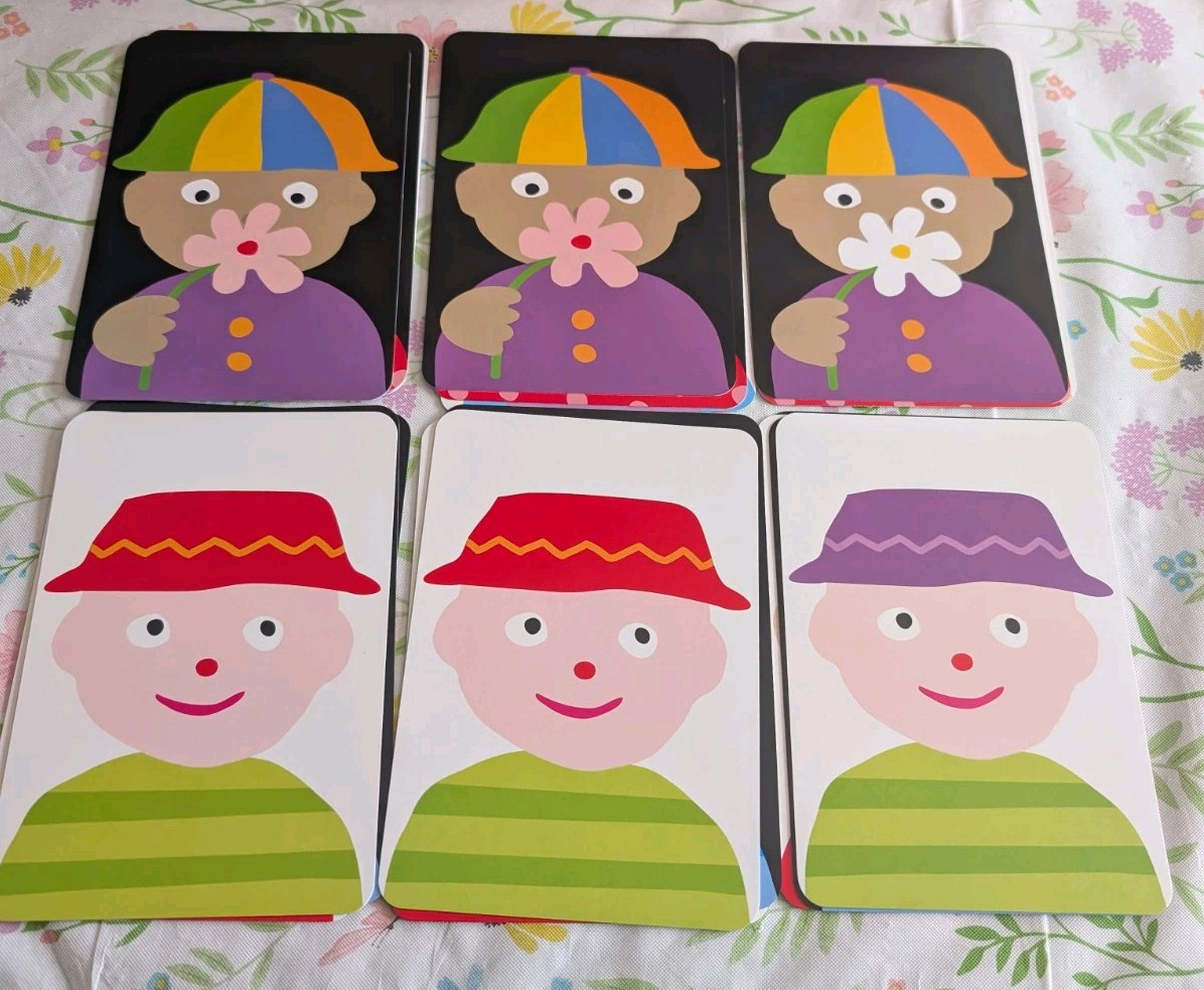 FLIP-A-FACE CARDS: Same? Different? New Cards 7×5 in Box